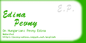 edina pevny business card